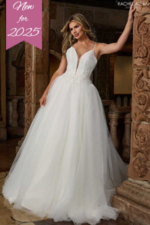 Taffeta and Lace Gloucester Rachell Allen Wedding Gown RB2200