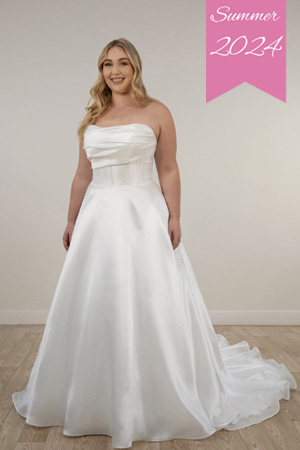 Taffeta and Lace Wedding Dresses Stella York Plus size 7940