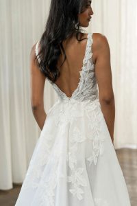 Taffeta and Lace Gloucester Wedding Gowns by Madi Lane TALA