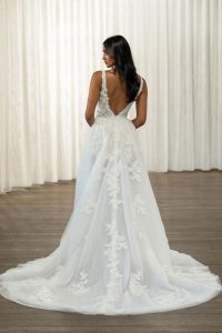 Taffeta and Lace Gloucester Wedding Gowns by Madi Lane TALA