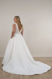 Taffeta and Lace wedding dresses Gloucester Stella York 7895