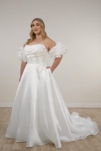 Taffeta and Lace wedding dresses Gloucester Stella York 7940-SYEBEB