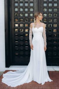 Taffeta and Lace Stella York 8004