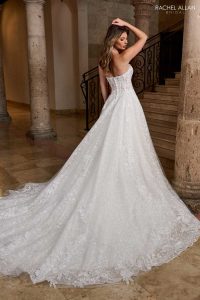 5080-Taffeta-and-Lace-Gloucester Wedding Gown by Rachel Allen