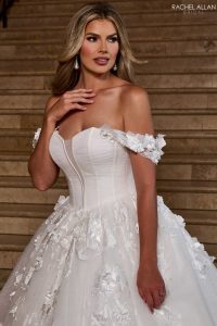 Taffeta and Lace Gloucester Rachel Allen Wedding Dress RB6170