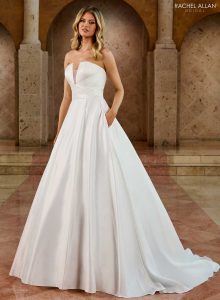 Taffeta and Lace Wedding Gowns from Rachel Allen RB2188