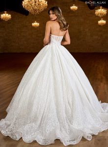 Taffeta and Lace Wedding Gowns from Rachel Allen RB6150