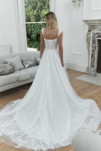 Taffeta and lace Gloucester wedding gowns_romantica_ember